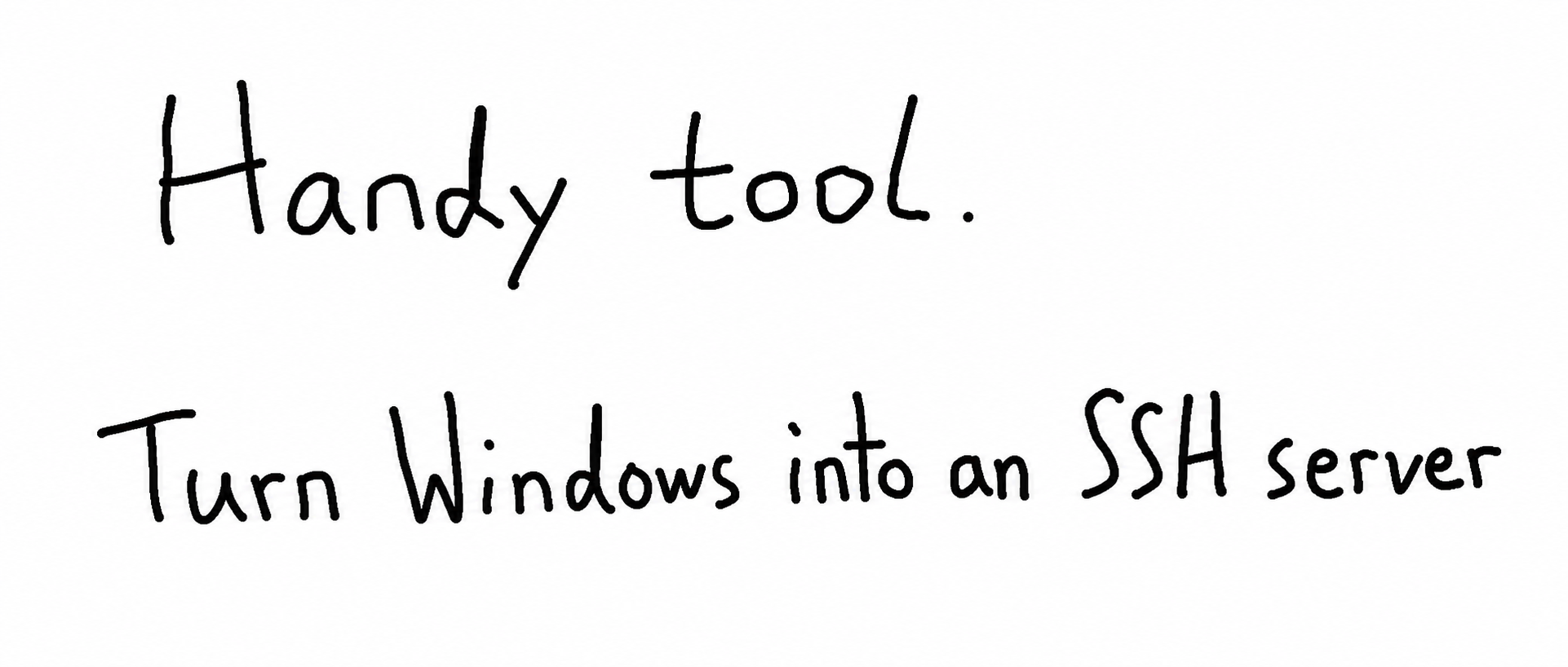 Cover: A handy tool that turns Windows into an SSH server