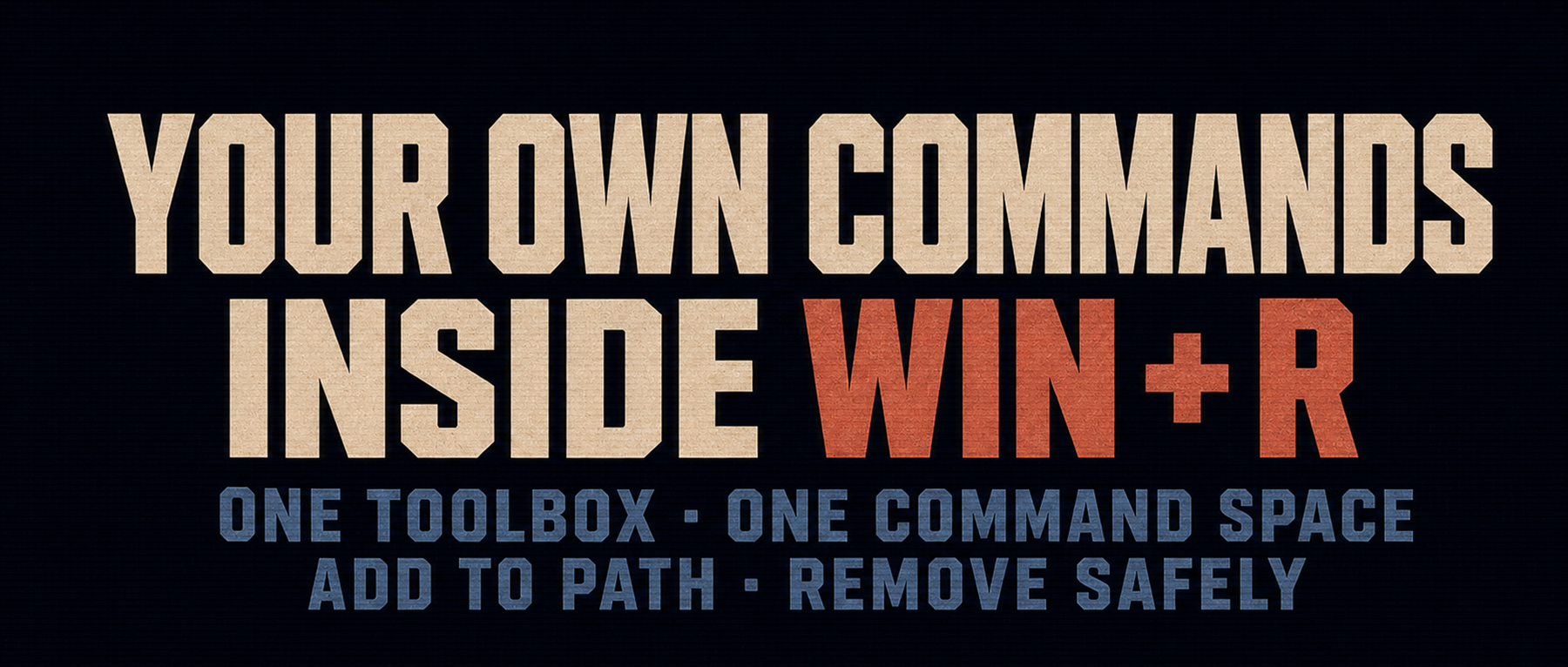 Run your own commands from Win + R article cover