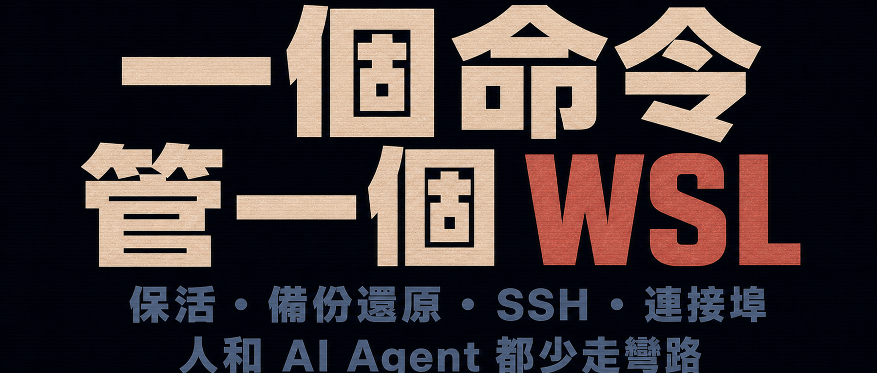 SWAW Kit 一個命令管理一個 WSL 執行個體的文章封面